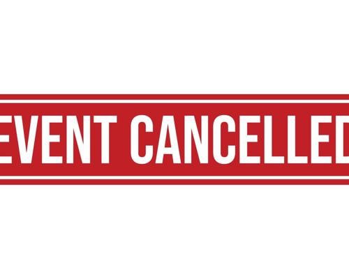 Event Cancelled Rubber Stamp Seal Vector